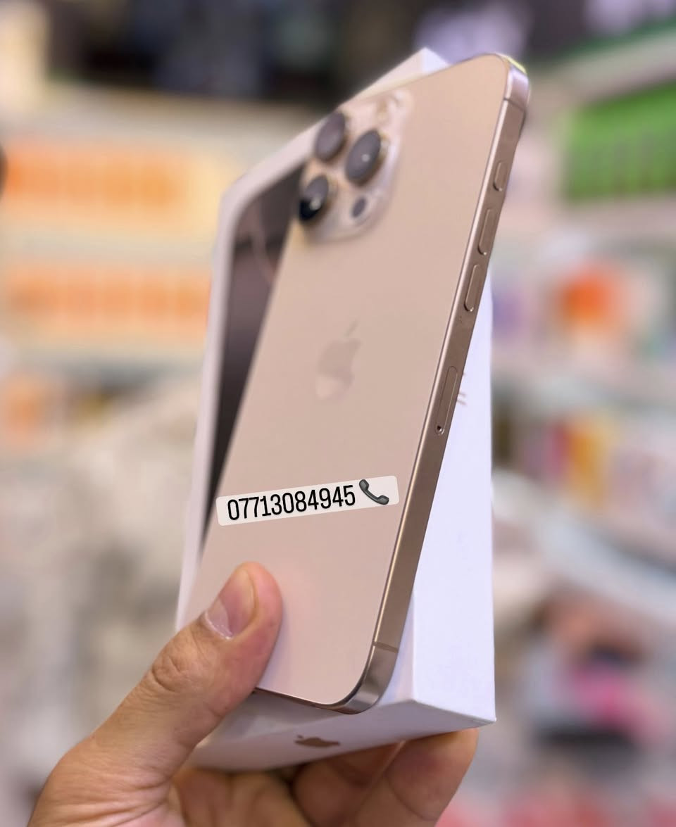 16عربي شرق اوسط
ايفون 16 برو ماكس ضمان ماستر وكاله اصلي 
ذاكره 256 بطاريه 100    
نضافه 💯💯 جهاز لا مفتوح ولا مصلح ضمان من مركز وين ميعجبك افحص ملحقات كامله 
السعر مليون و450 الف قفل اقوى سعر العنوان بغداد البياع شارع عشرين 
 🟦🟦 متوفر اقساط على مصرف الرافدين فقط 👉 
هاتف ***********📞📞
هاتف ***********📞📞
