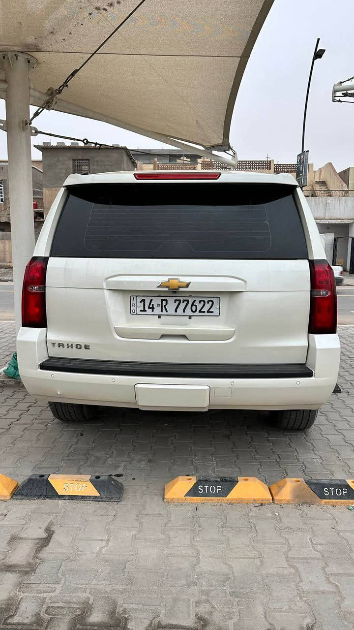 تاهو 2015 LT
خليجية كفالة عامة عدا ارباع الجاملغات الامامية 
فتحه
شاشة + قاصة 
باب خلفي كهربائي 
داخل جلد قرميدي 
حساسات امامية خلفية 
كشن هزاز
السعر 330
مكان البصرة

‭0771 009 6466‬ البصرة, العراق
