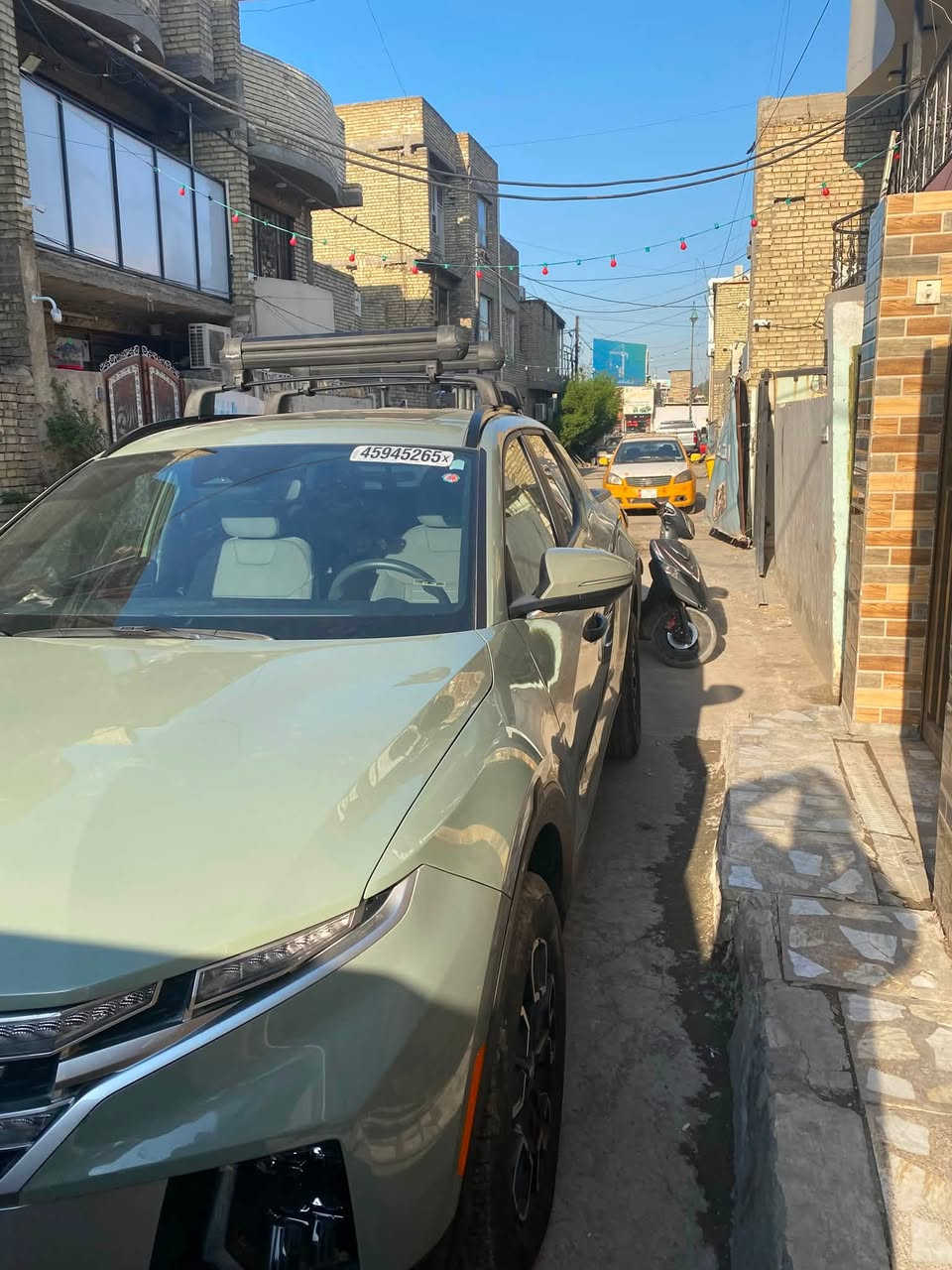 ياالله
السلام عليكم بيكم سنتا كروز2024 وارد امريكي 

Hyundai Santa Cruz Limited2024 Green 2.5L 

حجم المكينه : 2500

المسافه المقطوعه :15 مف ميل  

الضرر : جاملغ او بنيد

الايرباك : سليم مطاك ولايرباك 

المواصفات 

1. فتحه 

2.بصمه

3. كشن كهرباء 

4. ويل كب 

5.رادارات 360

6.تشغيل عن بعد 

7.لايتات لد 

8. لايتات زنون

9. اشاير بالمري

10. تحكم 

11رقم بغداد بسمي.

12.كشنات كهرباء

13.شحن وايرليس

14.هندبريك بصمه

15.هيترات بالكشنات

تفاصيل آكثر هذآ رقمي ***********📞

مكاني بغداد مدينه الصدر
