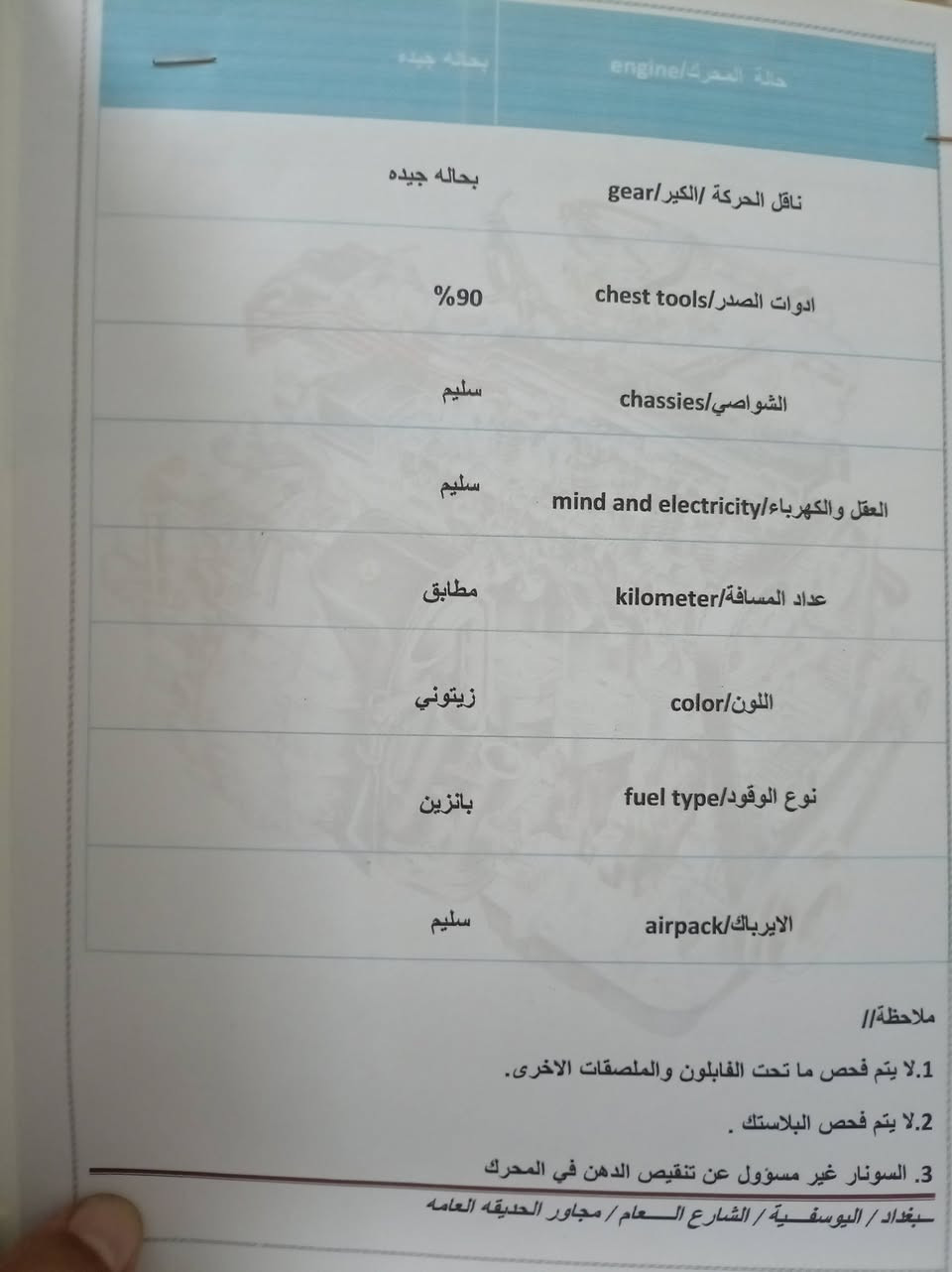 اللنترا ٢٠٢٤
سياره وارد أمريكي كما موضح بالسونار سياره جاهزه من كلشي فول ما عدا الفتحه سياره بغداد السيديه سياره ماشيه٦٧ميل وعلى حالت الشركه للاستفسار ***********
