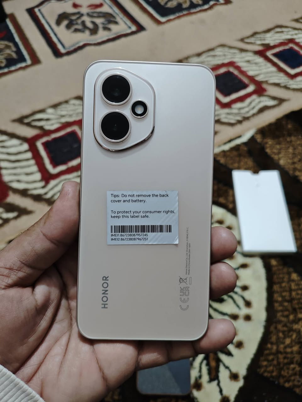 هونر 400 أخو الجديد
كامل مكمل
الذاكرة 512
الرام 12
الشاشة أمولد
للبيع بـ 400
أو للمراوس
مكاني بغداد

رقم الهاتف
***********
