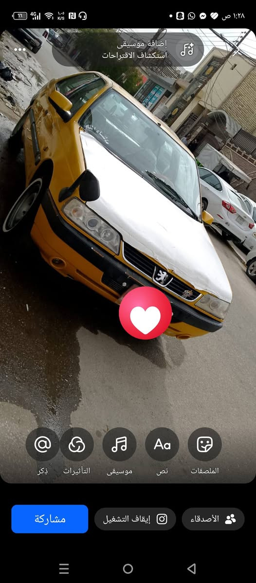 السلام عليكم ايجار 405 للبيع موديل 2016 رقم قائد السيا مكان نجف حي الميلاد مصفره من هي وغرامات سياره جاهزه من حداديه وتخم تاير ودوشمه فقط غياب بخار الرقم ***********
