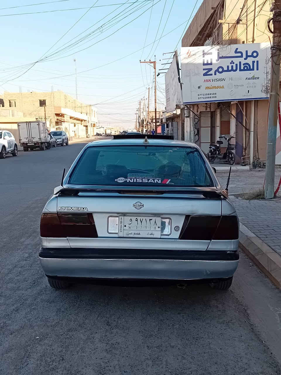 سياره نيسان برايمر للبيع
كير ومحرك شرط 
نظافه فول صدر امامي خلفي جديد 
منظومه تبريد كامله بس يرادلها شحن غاز 
تخم تايرات جديده 
السعر 38 وبيها مجال بسيط 
الموقع / تكريت _ القادسيه 
الرقم /  ***********
