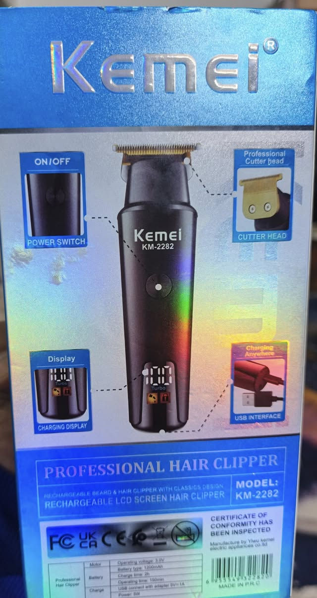 السلام عليكم
مكينة Kemei شحن اصلية ماركة معروفة بالسوگ بعدهة لوك جديدة صفر موس لحلاقة شعر الرأس و اللحية و تستعمل للتحديد تدعم الشحن السريع تايب سي و سعة البطارية 1200ملي امبير تعمل لمدة ساعتين و نص بشكل متواصل  و بيهة سرعتين و نظام تيربو سريع شفرات لون ذهبي وصوتها كلش ناعم  و تجي وياهة كافة الملحقات مع الكارتونة السعر ب13 ألف الشراي يجي خاص


**إذا كنت صاحب هذا الإعلان وتريد حذفه لأي سبب، رجاءا أرسل رسالة إلى الدعم الفني**