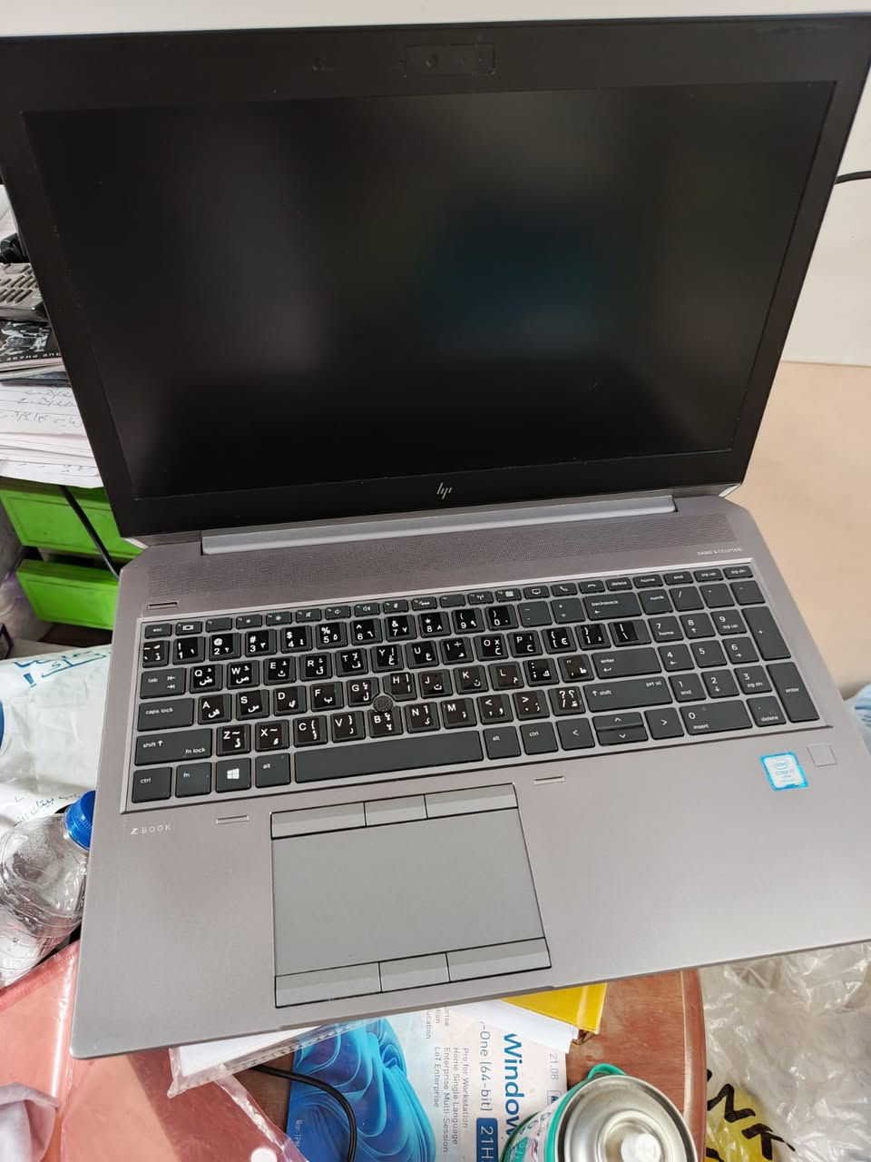 السلام عليكم اخوان يوجد لابتوب HP ZBOOK 15 G5 WORKSTATION صناعة مخصصة للبرامج الهندسية والكرافيك والالعاب  المواصفات:-
- المعالج COR I7 السريع جدا فئة H (من الجيل الثامن )(12 مسار)
- مع كارتين  للشاشة :-
- متصل Intel® UHD Graphics P630
-منفصل  NVIDIA® Quadro® P1000 (4 GB GDDR5 dedicated)
- شاشة  15.6" diagonal FHD IPS eDP anti-glare LED-backlit with ambient light sensor (1920 x 1080)
- الهارد 512 GB M.2 PCIe® NVMe™ SSD SAMSUNGو ممكن اضافة هارد ين اخرى  .
- ا32 GB DDR4-2666 SDRAM (2 x 16 GB) وممكن اضافة 32  كيكا اخرى لوجود 2 سلوتات اضافية
- - CAM -BT -HDMI ....- الخ
- كيبورد ضوئي
- الباتري الاصلي ممتازة والشاحنة الاصلية(150 واط) مع حقيبة وماوس وايرليس
- تشغل برامج Adobe Premier Pro, Revit, SolidWorks and AutoCAD software sold separately.
- البرامج الهندسية  المنصبة (اتوكاد AutoCAD 2022) (SKATCHUP2019)(MATTLAB)
اللابتوب نظافة 85-90% استعمال مكتب هندسي ...... ويندوز 11 نظام64 بت وبرامج والعاب ويفيد للدرلسات الهندسية  لان سريع ووحش بالاداء .
سعر المطلوب 500 الف دينار وشكرا ***********واتس ايضا
...
