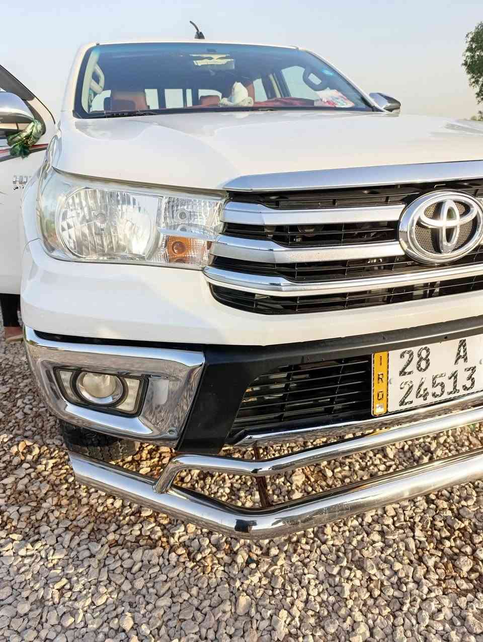 ....السلام عليكم
بيع فقط بيكم هايلوكس موديل 17
مكفول من الضرب لا تبديل لا صبغ 
كير محرك تبريد مكينه كفاله عامه 
تخم تاير شواصي مكفولات بلادي 
دواخل نظيفه سياره حلو معنا الكمله بل عافيه ياخذها 
رقم نجف بسمي نكليزي سنويا جديد تنتهي ٢٠٣١ تحويل ثاني 
سعار سياره270$بيها  مجال شي بسيط 
العنوان نجف مشخاب  نتصل وتدلل 
***********
