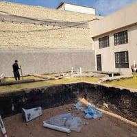 صب أرضية ١٠سم • البوبيات كربلاء • مكتب بابل الهندسي