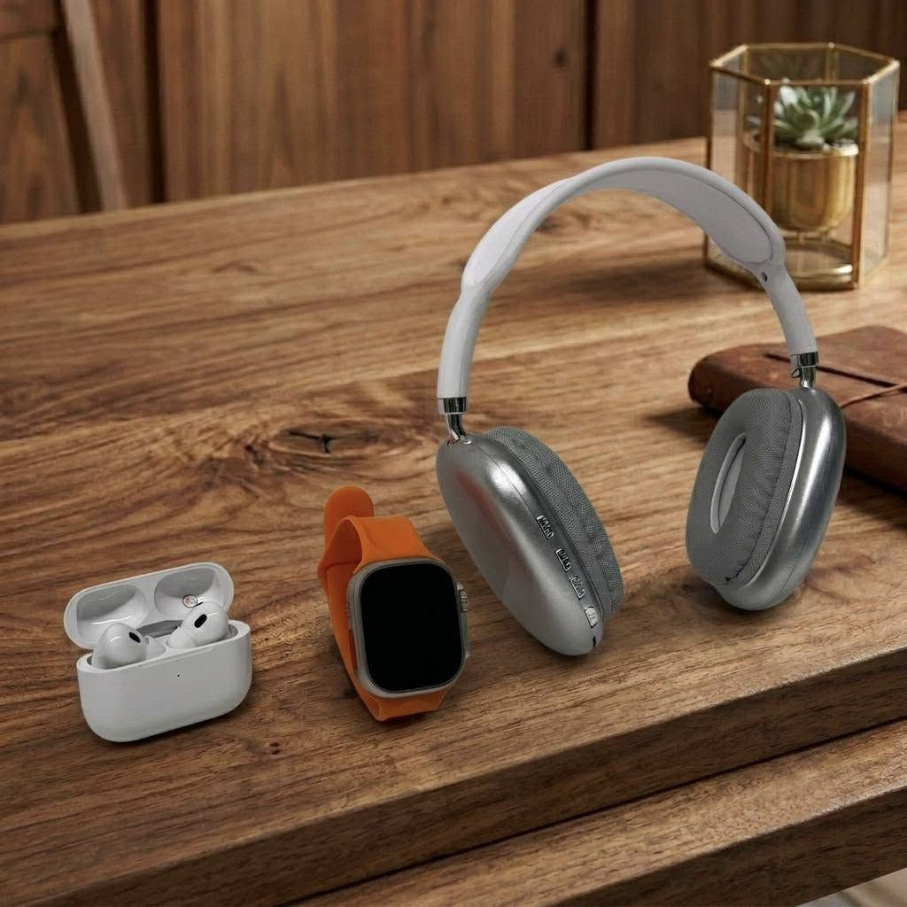 طقم الأناقة والتكنولوجيا⌚🎧 كل هذا بسعر 25 الف دينار فقط 
🚚 التوصيل مجاني لجميع محافظات العراق 
مواصفات الطقم:
سماعة الرأس: صوت محيطي نقي، تصميم مريح للأذن، وبطارية تدوم طويلاً.
ساعة ذكية: شاشة لمس دقيقة، تتبع النشاط اليومي، بالإضافة إلى 4 سيرات متنوعة 
سماعة الأذن (AirPods): جودة صوت استثنائية مع علبة شحن أنيقة وصغيرة.
لا تفوت الفرصة، الكمية محدودة! 🚀
💬 تواصل معنا مباشرة عبر الواتساب:wa.me/9647874815878


**إذا كنت صاحب هذا الإعلان وتريد حذفه لأي سبب، رجاءا أرسل رسالة إلى الدعم الفني**