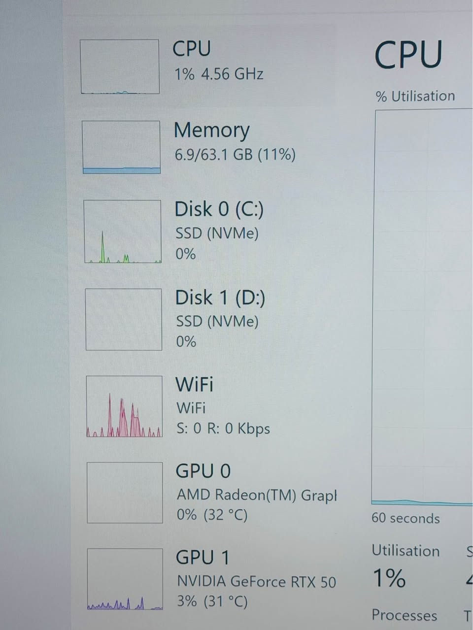 وەحش هات
🧠CPU: AMD Ryzen 9 7900X (12 Cores / 24 Threads – up to 4.7GHz)
🎮 GPU: NVIDIA GeForce RTX 50 Series – 8GB
🖥️ Motherboard: MSI PRO B840M-P WIFI6E
⚡ RAM: LEXAR RGB 16 4X 64GB (3600 MT/s)
💾 Storage: 512GB NVMe SSD ×2 (Total 1TB)
🌐 Built-in WiFi
🖥️ Windows 11 Pro (64-bit)
کەیسەکە تازە بویلد کراوە بەکارنەهاتوە بەس موشتەری چات بکات تکایە!!! أربيل, العراق


**إذا كنت صاحب هذا الإعلان وتريد حذفه لأي سبب، رجاءا أرسل رسالة إلى الدعم الفني**