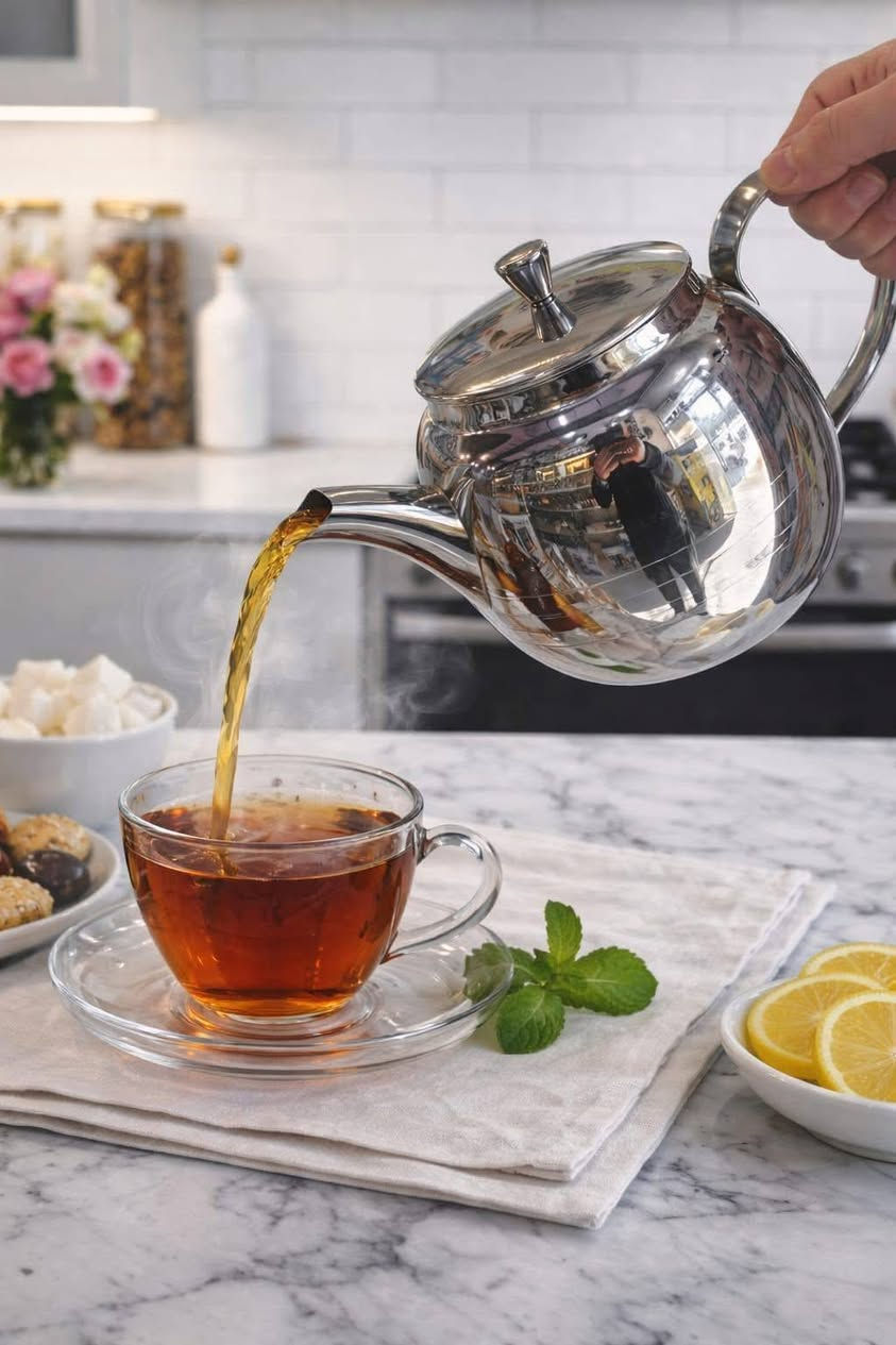 🌟 طقم إبريق شاي مزدوج من كوركماز! 🍵

- مصنوع من الستانلس ستيل عالي الجودة 18/10 المقاوم للصدأ 💪
- سطح خارجي مصقول ولامع 🔥
- سعة 1.5 لتر للإبريق العلوي و 2.0 لتر للإبريق السفلي 📦
- يمكن غسله في غسالة الصحون 🤖
- تصميم أنيق ومثالي للاستخدام اليومي 😍

السعر مع التوصيل 37,000 دينار! 🇮🇶

#طقم_شاي #كوركماز #أدوات_مطبخ #العراق #بغداد #تسوق_اونلاين #ضيافة


**إذا كنت صاحب هذا الإعلان وتريد حذفه لأي سبب، رجاءا أرسل رسالة إلى الدعم الفني**