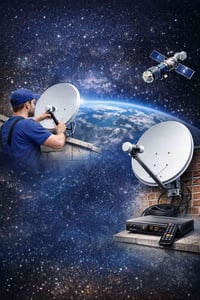 🌙📡 على أبواب شهر رمضان المبارك 📡🌙 مستعدين لتنصيب وضبط إشارة الستلايت ب...