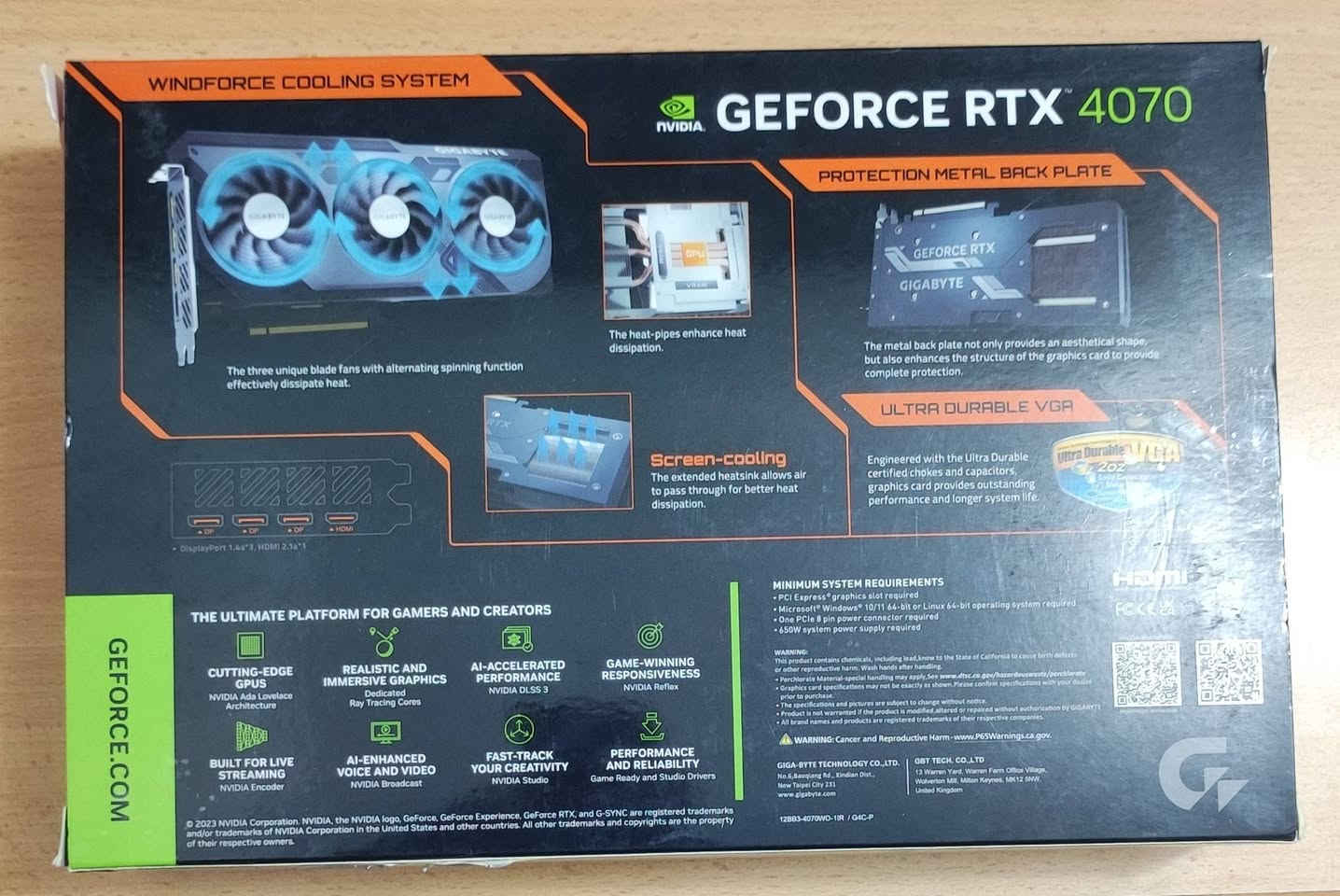 السلام عليكم
كارت شاشة للبيع 
RTX 4070 12G GIGABYTE 3FAN
مستخدم نظافة 100% 
السعر 700 الف قفل سعر ثابت 
مكاني بغداد


**إذا كنت صاحب هذا الإعلان وتريد حذفه لأي سبب، رجاءا أرسل رسالة إلى الدعم الفني**