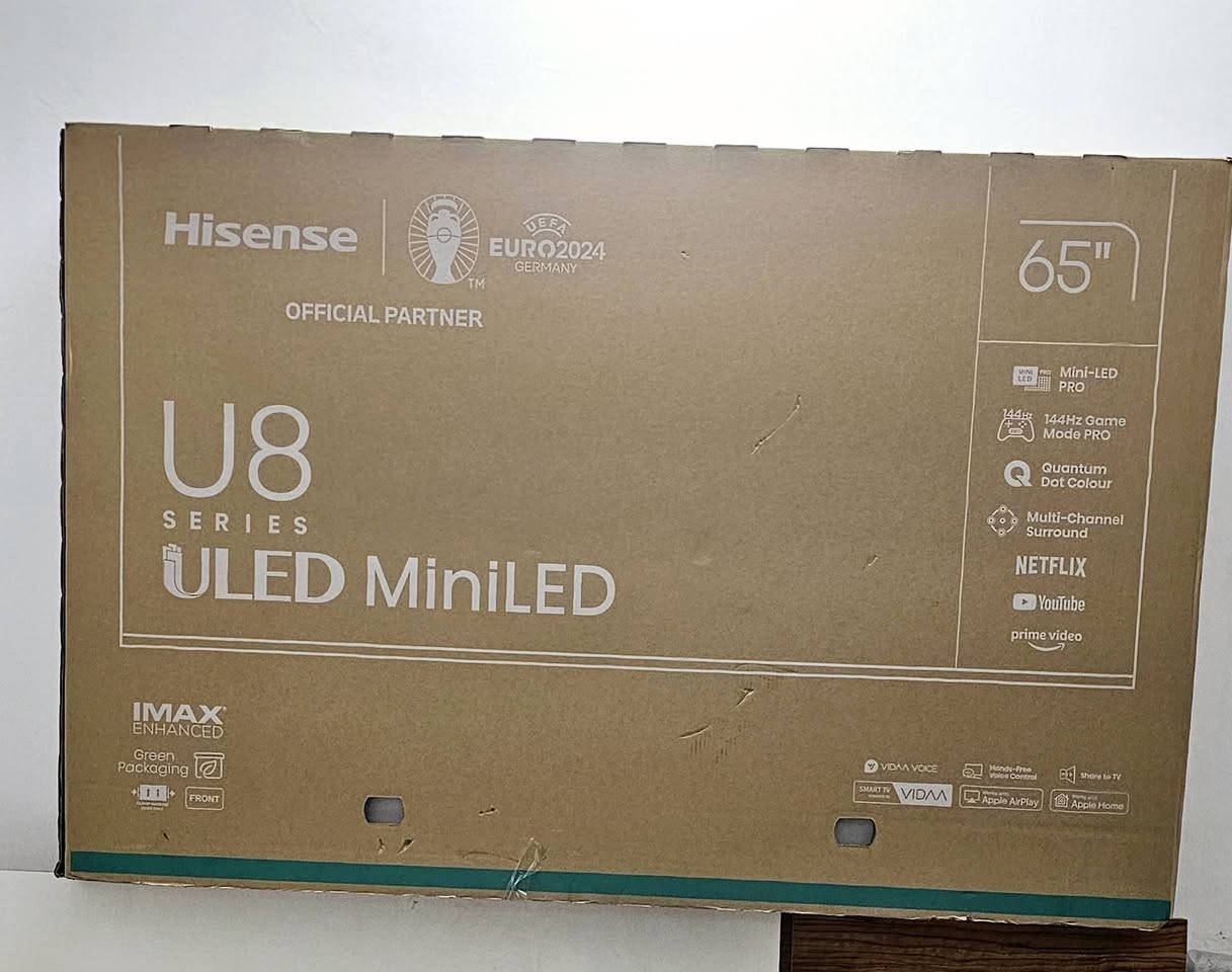 السلام عليكم.  عندي شاشه نوع هاينسيس حجم 65 فئة U8 أعلى فئة في هذا النوع استعمال قليل مع الكارتونه وملحقاتها السعر مليون وميه . سعر الجديد مليون و٥٥٠ الف... عنوان بغداد الدوره ***********
