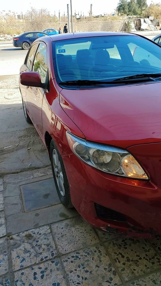 السلام عليكم 
تيوتا كورلا 2009 وارد امريكي 
السيارة باسمي/هزة +ارقام +سنوية ل2030
 صبغ عام بسبب الجراد السيارة ليبل واحد 
مكينة 1800 مشدوده جديد مال 19
صدر امامي خلفي جديد 
تخم تاير جديد 
شاشه ابل كار بلي 
السيارة ماشية 137 
السعر 94 وبيها مجال 
*********** بغداد, العراق
