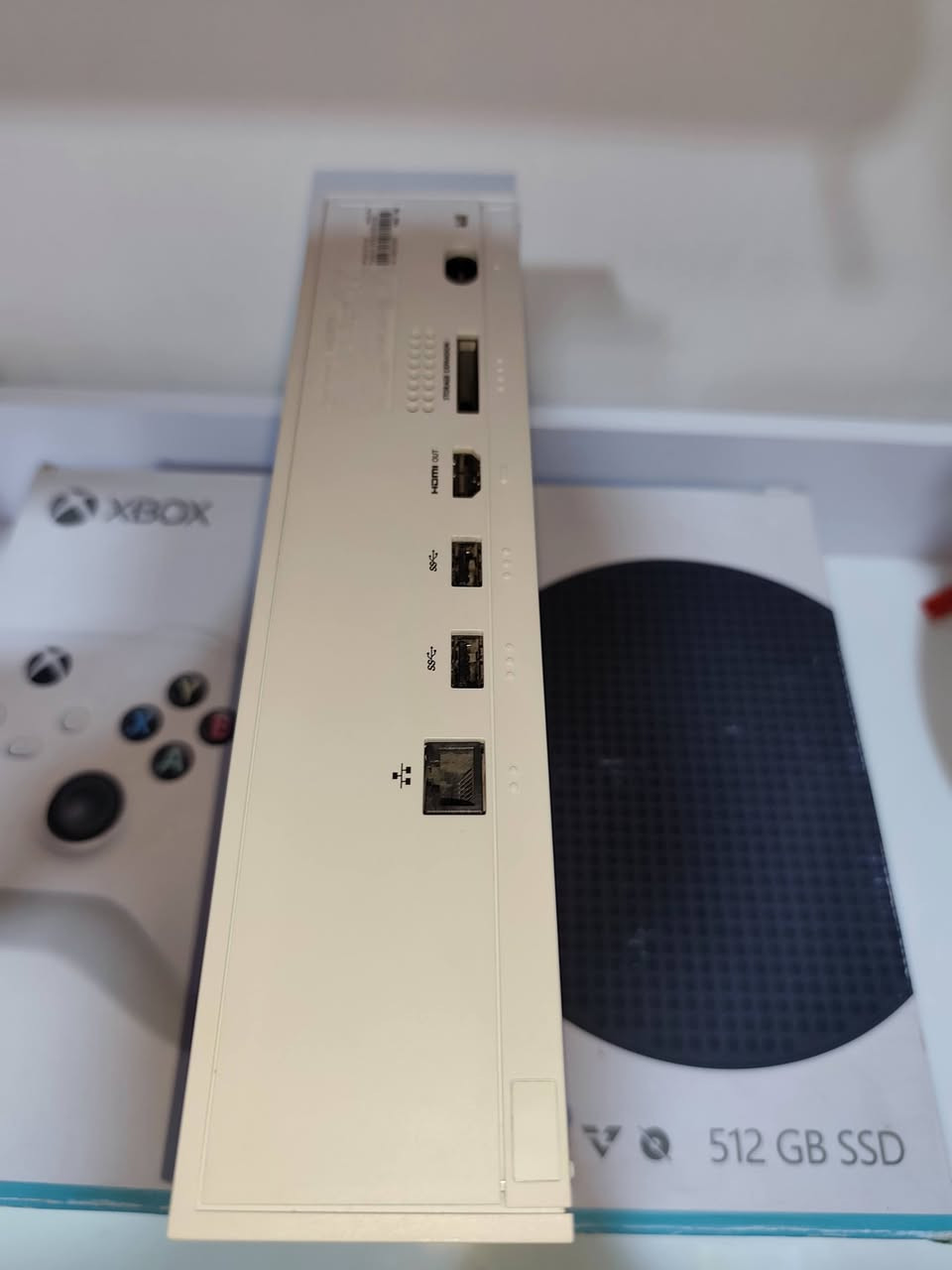 سلام عليكم
XBOX SERIES S 512 GB SSD
جهاز لا مفتوح و لا مبدل بي شي 
كامل ملحقاته الاصليه 
1 - واير HDMI 
2 - واير الكهرباء الاصلي 
3 - جويستك اصلي
4 - كتلوك الاصلي 
5 - كارتون الاصلي 
و بي لعبه GTA5 و حساب
و ويا بطاريات ثنين و مروحه خارجيه 
السعر 475 و بي مجال للبيع فقط 
مكاني بصره  
للتواصل ***********
