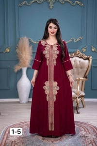 كشمير • موديل برنسيسة • تطريز ستراس