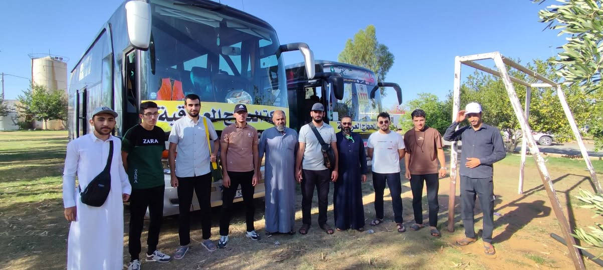 صور من يوميات قافلة شركة الحجاج العراقية للحج والعمرة قوافل البر لعمرة محرم_صفر 1448هـ في المدينة المنورة بجوار الحبيب المصطفى صلى الله عليه وسلم ومكة المكرمة بعد ان اتمت برنامج العمرة كاملا  ولله الحمد. نسأله تعالى لهم القبول والحمد لله على تمام نعمته... 
⭐رحلتنا القادمة برا 🚌 وجوا ✈️ لشهر الثامن 8/2 برنامج 10 ايام وعمرة المولد النبوي 8/20 برنامج  15 يوم ان شاء الله لمن يرغب الاسراع بالحجز وحياكم الله.  
#شركة الحجاج العراقية للعمرة 
***********
***********
