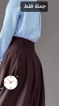 الجديد  اتوفره التنوره كلوش   خامة  دابل يطالي درجه اولى  كسرات ع مدار...