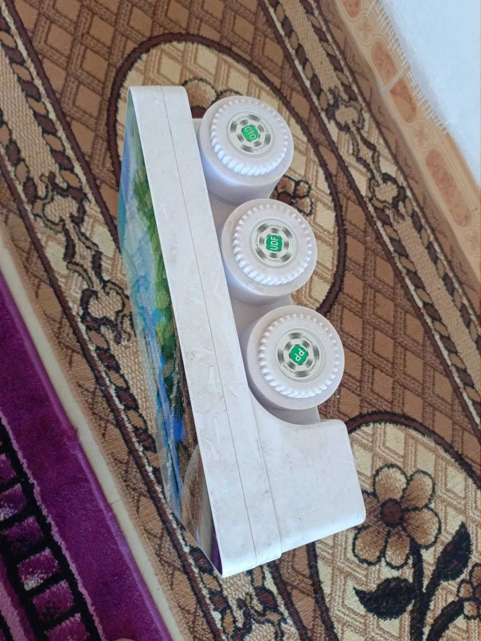 السلام عليكم
للبيع
 تصفيه ماء هذا الموديل فلاتر مخفيه للحمايه من الاتربه سهله بتبديل الفلاتر والتنصيب 7مراحل درجه اولى استخدام قليل جديده مع جميع ملحقاتها .للاستفسار مراسلة الصفحه


**إذا كنت صاحب هذا الإعلان وتريد حذفه لأي سبب، رجاءا أرسل رسالة إلى الدعم الفني**