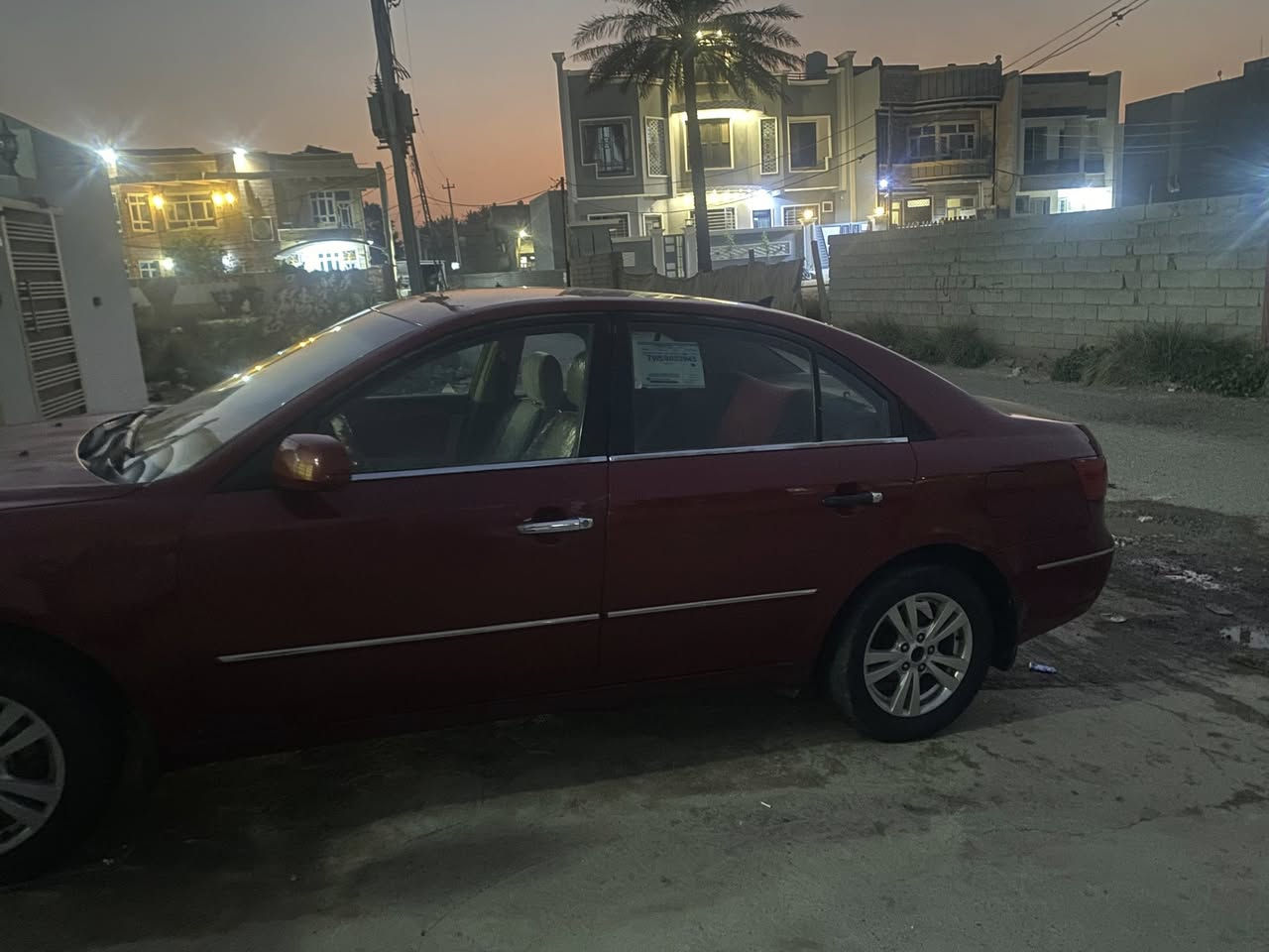 سلام عليكم سوناتا 2010رقم بغداد لون ماروني ضررهه جاملغ البنيد والجامرلغات جارد مكان ديالئ السعر 100 وبيهه مجال قليل رقم/ ***********
