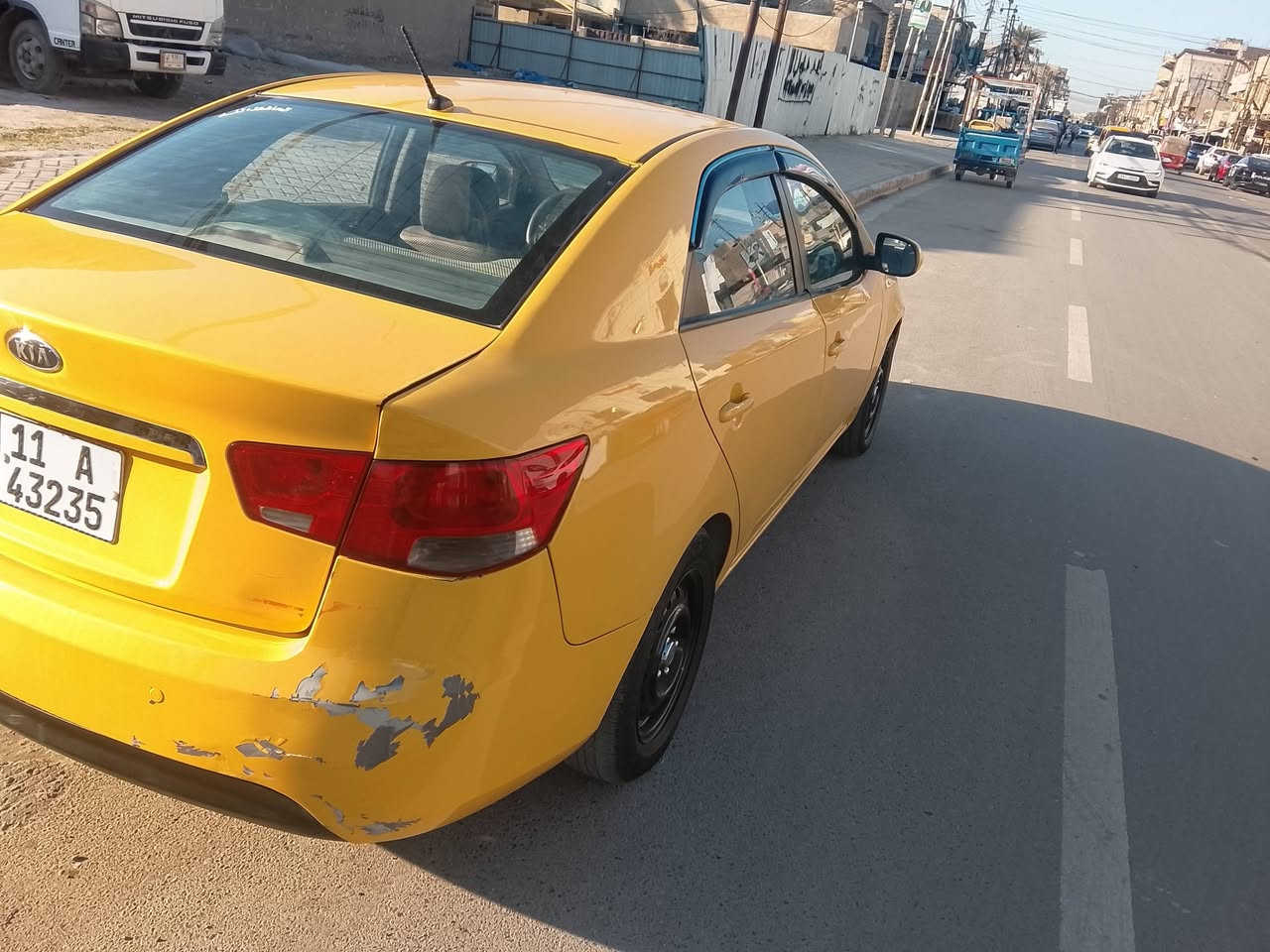 سلام عليكم كيه سيراتو موديل 12محرك وكير خير من الله بيه طخه جاملغ الخلفي ايسر ومبدل قبق جنطه وطخه خفيه بالبنيد وشويه بالجاملغ الايمن بدون دواخل سعر 80بيه اشويه مجال لطيبين اتصال ***********
