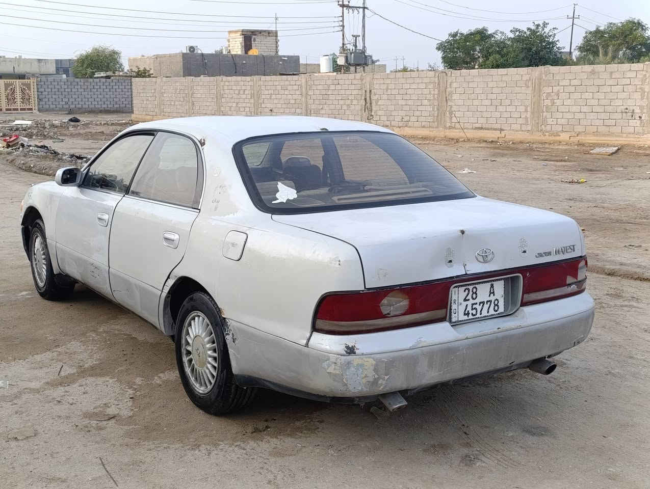 السلام عليكم 
السعر ((36))وبيها مجال للشراي 
‏‪0783 917 0777‬‏
‏‪0781 129 4672‬‏
سياره تويوتا ماجستا صالون موديل 1991 مكفوله من الكص والنقل الجثه والعيب الشرعي وكافة الاصوليات والغرامات كير مكينه إثنين ونص فيفتي جدد تخم تايررات جدد كهربائيات شغاله سياره جاهزه رقم انگليزي مشروع وطني سنويه مجدده لغايه 2031 رقم نجف الاشرف للاستفسار الاتصال على الرقم التالي
