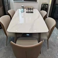 ميز مرمر حقيقي • ٦ كراسي • نظيف