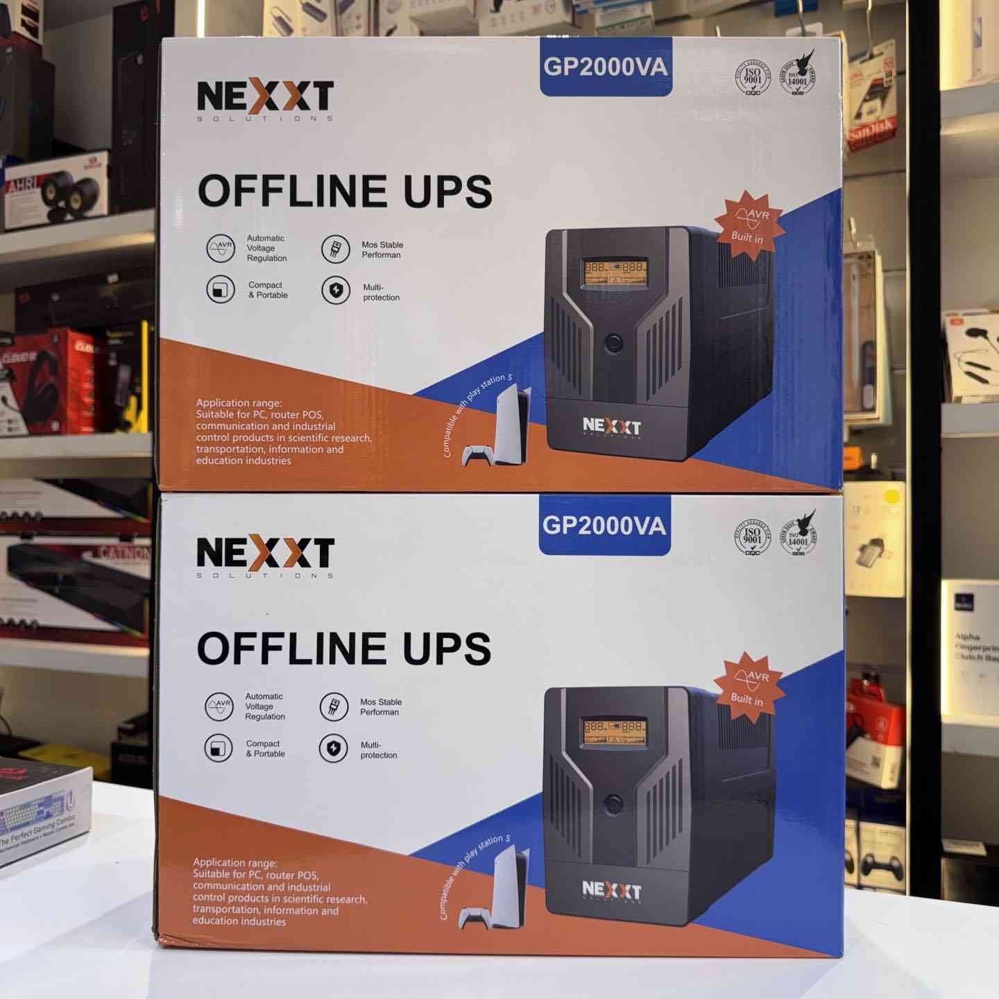 لا تخلي انقطاع الكهرباء يوگف شغلك أو لعبك!
متوفر الآن لدينا أجهزة UPS عالية الجودة نوع NEXXT لحماية أجهزتكم من الانطفاء المفاجئ وتقلبات الكهرباء 🔋

✅ السعات المتوفرة:
• OFFLINE 850VA
• OFFLINE 1500VA
• OFFLINE 2000VA
• OFFLINE 3000VA

مناسبة لـ:
🎮 أجهزة الألعاب اكس بوكس وبلي ستيشن
💻 الكومبيوتر
📡 الراوترات والكاميرات
🖥️ أجهزة الكاشير والمكاتب
🔌 حماية واستقرار للأجهزة الحساسة
✔️ AVR مدمج لتنظيم الفولتية
✔️ حماية متعددة
✔️ أداء مستقر واعتمادية عالية

مركز المستقبل Future Center 
بغداد الكاظمية شارع المشاط

واتساب: ***********
***********
