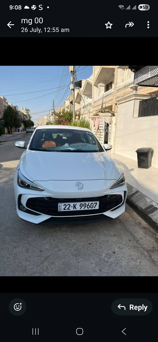 ماشەڵا لەماڵی هەمو لایە mg 3   (تا2030هەموشتێکی تازەیە)
سەیارەکە 25 هەزار ڕۆشتوە هیچی نیە بێبۆیاخ بێتەعدیل گڕومەکینەو کارەبایات بەشەرت  جوانکاری بۆکراوە بەرگی کوشن  مەرغوبترین مەکینەی MG لەسەرە بۆ 100km تەنها 6لیتر ئەخوا . دیلکۆ لێیانی نیە بەهیچ شێوەیەک بێبەرمەجە سعر 104 وەجبەی 1🥰 
مەعامەلەی برایانە تکایە گەر سعر تاقیئەکەیتەوە سەری خۆشوئێمەش مەیەشێنە لەگەڵ ڕێز ***********) wassp
*********** السليمانية, العراق
