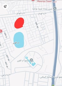 قطعة أرض المساحه ١٠٠م واجهة ٥ ونزال ٢٠ المكان الغزالية الهياكل قرب جام...