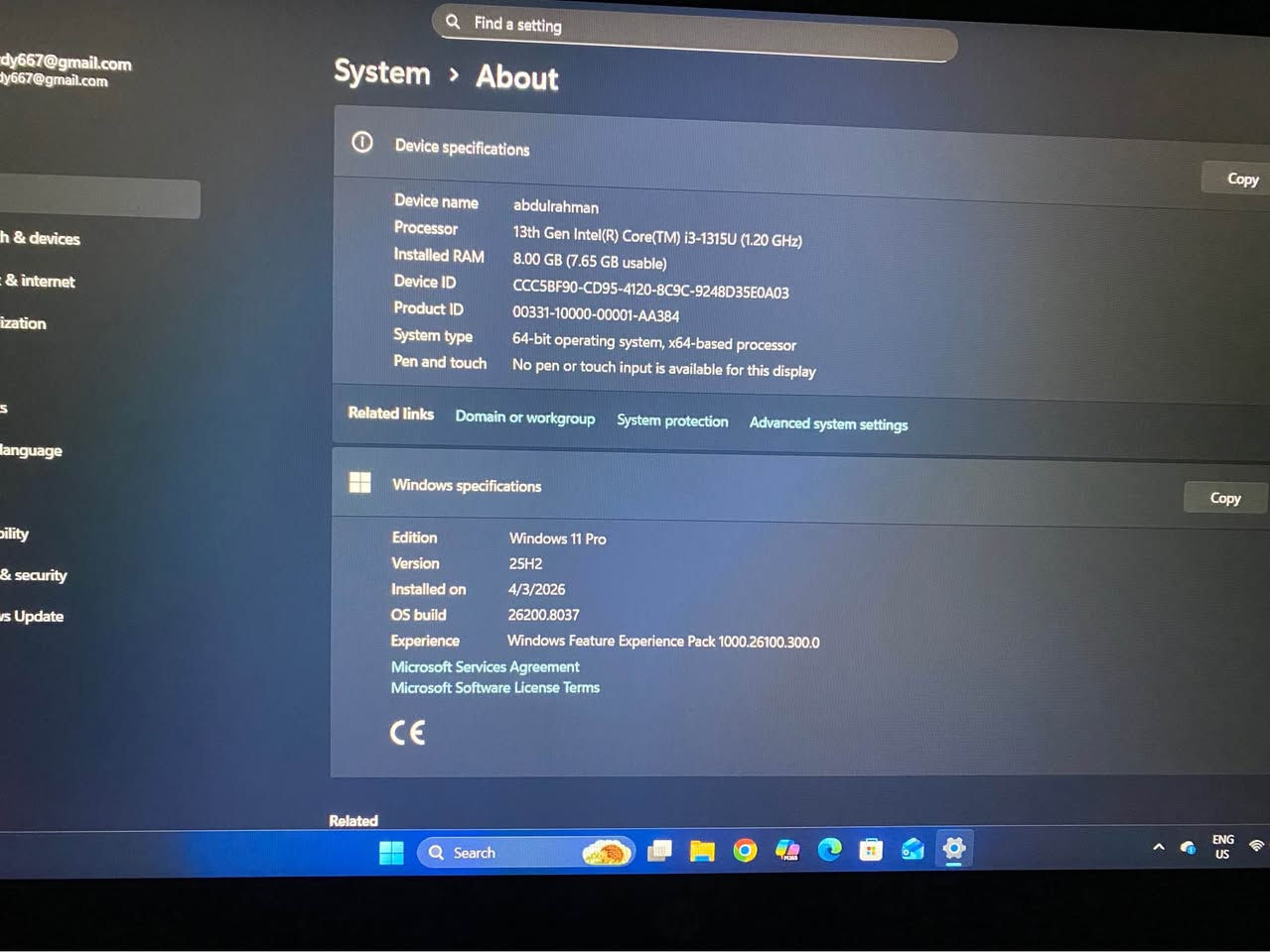 السلام عليكم لابتوب للبيع فئة HP250G10

حيل نضيف  ومابي اي خدش او اي ضرر  قليل الاستخدام

المعالج intel core i3 بسرعه1.20 جيجا هرتز 

مساحة 477 كيكا  ورام 8 كيكا

شحن يطول وياك فوك ساعة يجي ويا شاحنه اصلي وجنطه خاص

300 الف وبي مجال بغداد, العراق


**إذا كنت صاحب هذا الإعلان وتريد حذفه لأي سبب، رجاءا أرسل رسالة إلى الدعم الفني**
