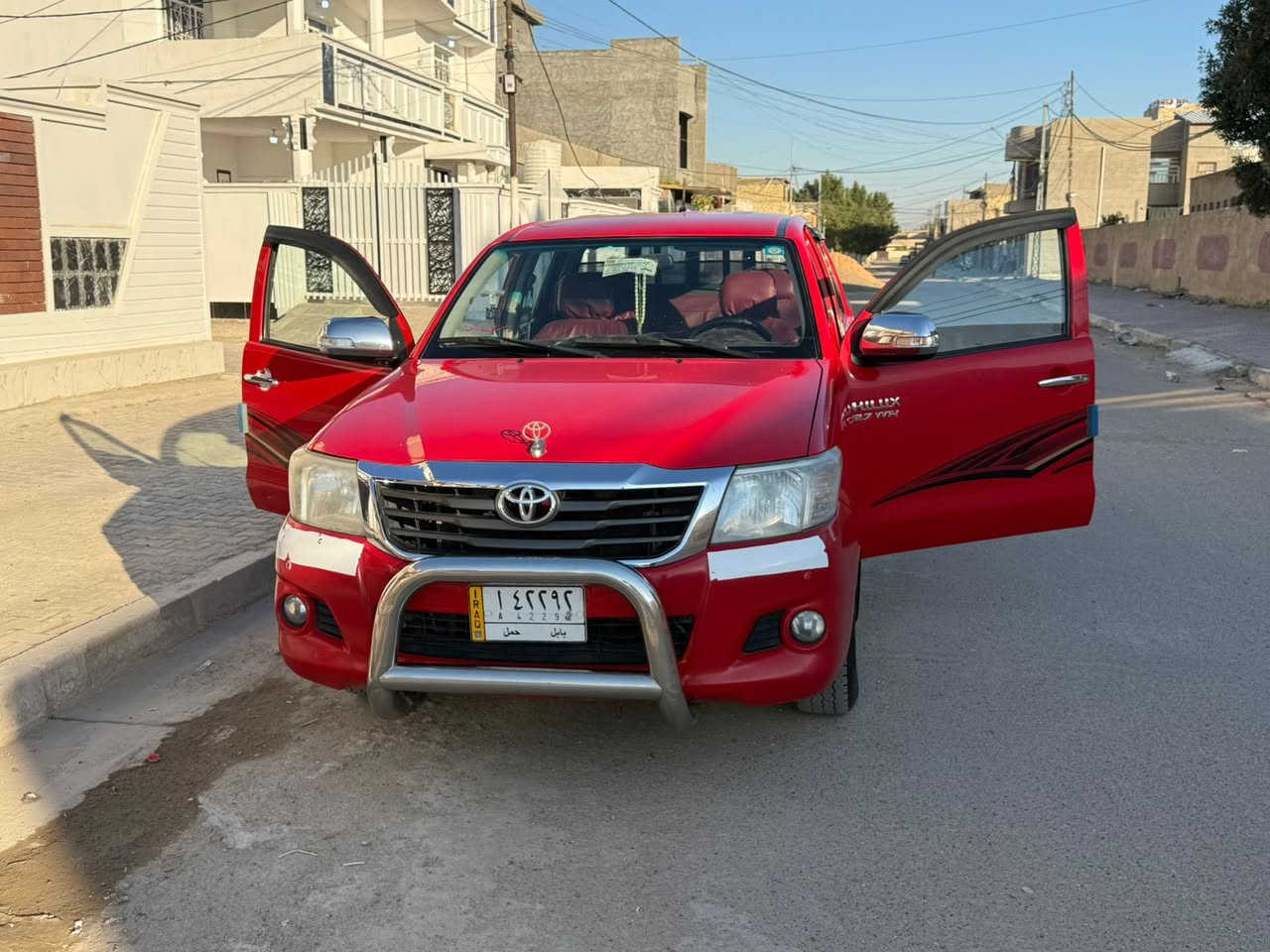 ‏سلام عليكم بكم هايلوكس 2014 قير عادي مكفولة كفالة عامة ماشية 136  ‏حقيقي ‏سعر 207 بيها مجال ‏مكان صاحب السيارة بغداد المحمودية رقم هاتف ***********
