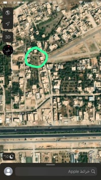 ١٠٥٠ متر تبعد عن شارع العام 100 متر شارع كربلاء بغداد وره شارع الجمالي...