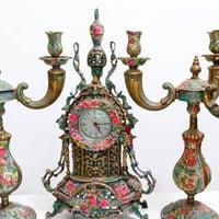 كروب نحاس • انتيك • فخم • ساعة نحاس • ديكور نحاس • تحف نحاس • ساعة انت...