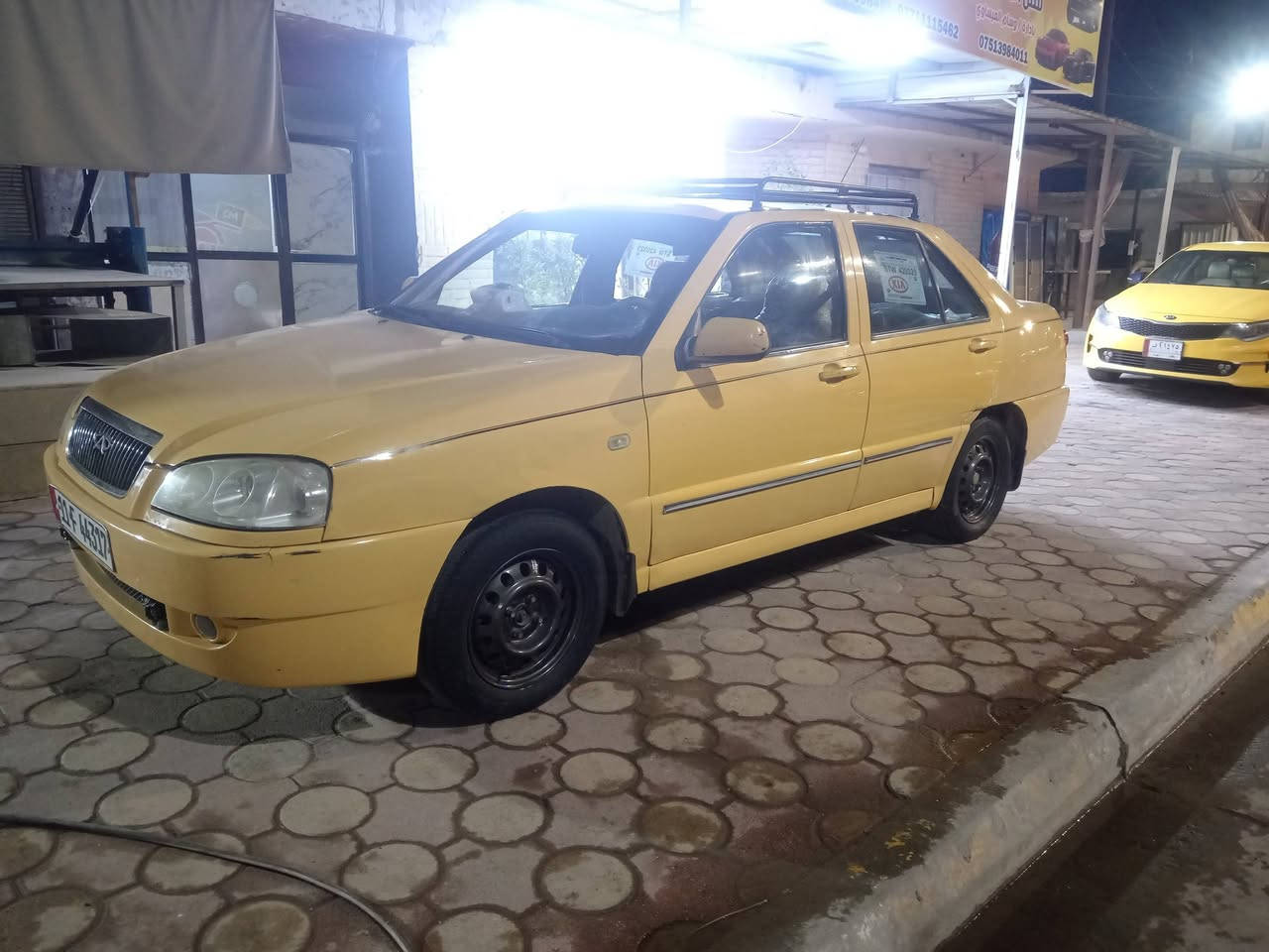 للبيع شيري كوين محوره بيكاجو سياره جاهزه تحويل ثاني يوم مصفره لسعر 40 وبيه حك لجيه *********** مكان الفلوجه
