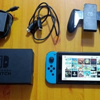 نينتندو سويتش V2 مهكر كامل الملحقات عدا الكارتونه   (النسخة المحسّنة) ...