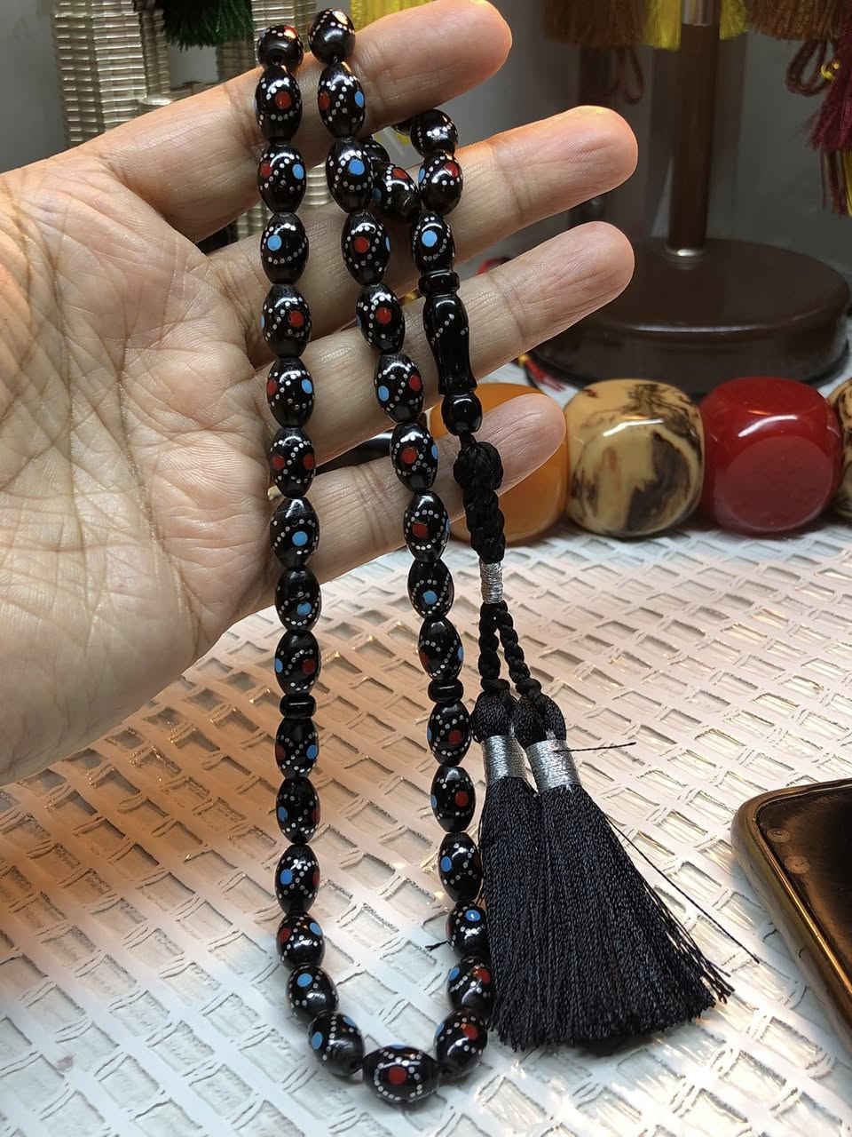 السلام عليكم
مسباح يسر بحر الاحمر بلدي مطعم فول فاير مثل ماواضح بالتصوير كركوشه حياكه 
الوزن ٢٦ غم القياس ٩/١٣ العدد ٤١ خرزه 
السعر مـטּ الاخير ٢٥ الف شامل التوصيل بلاش البلاش


**إذا كنت صاحب هذا الإعلان وتريد حذفه لأي سبب، رجاءا أرسل رسالة إلى الدعم الفني**