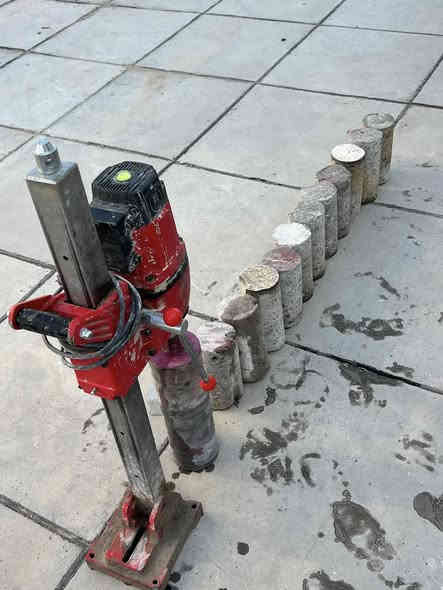 كور التثقيب وقص الكونكريت والصب وعمل فتحات سبالت وفتحات صاروخيه وفتحات مرازيب بدون اهتزاز وتصدعات العمل داخل البصره فقط 
***********
