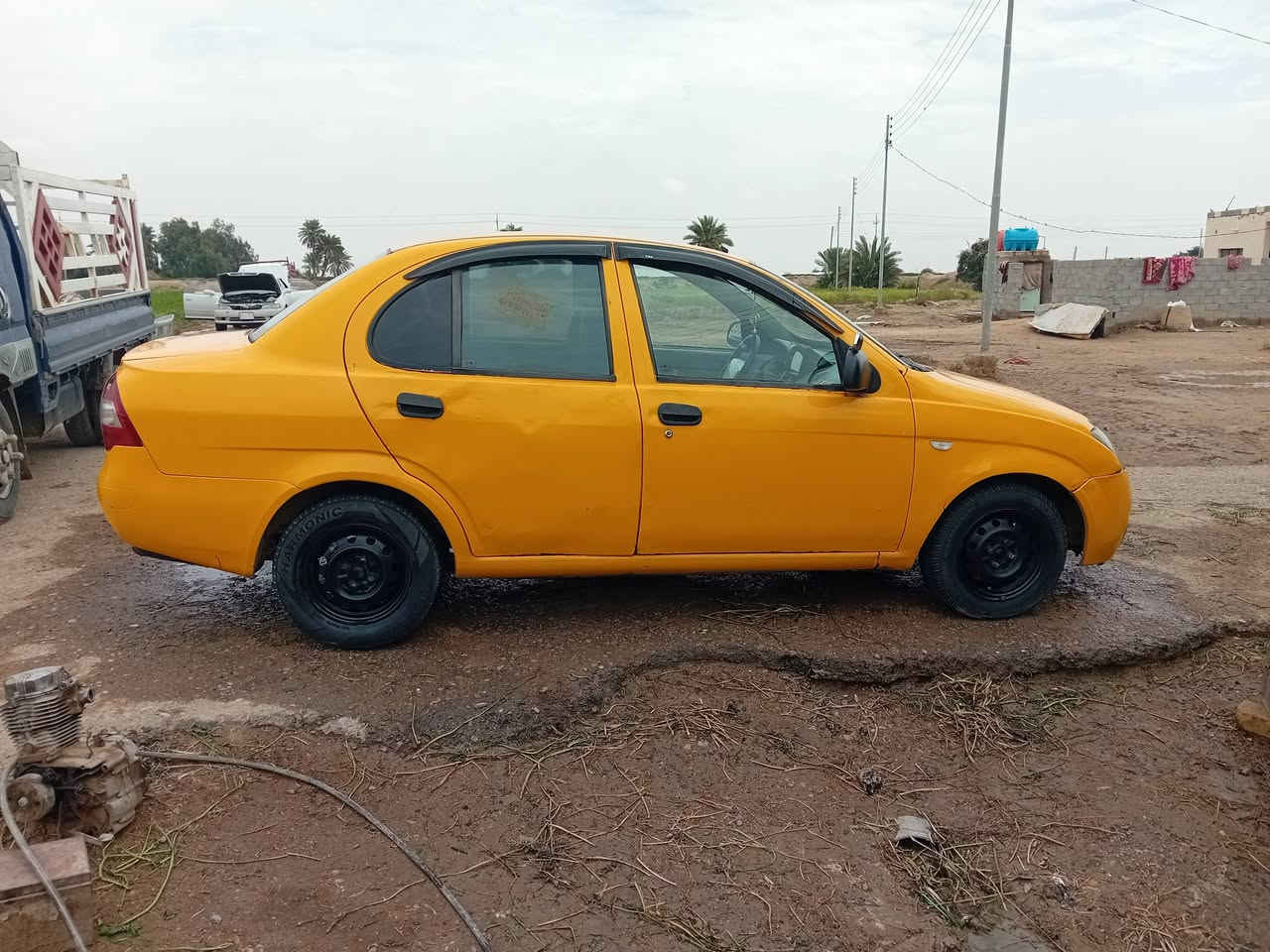 سلام عليكم طيبه  البيع موديل 2014 سياره جاهزه تخم تاير تبريد ثلج سياره مصبوغه جمالية  سعر ٢٢وبيه مجال ***********
