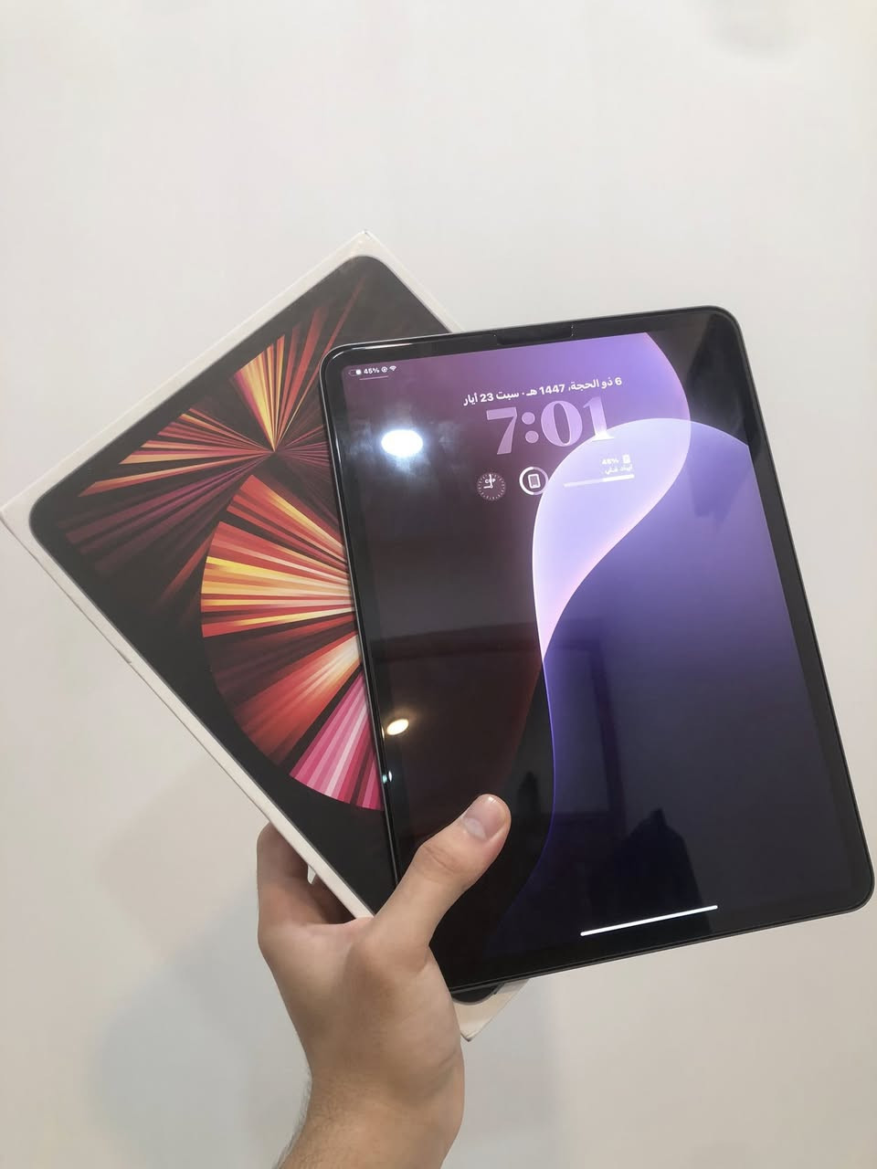 للبيع ايباد 11 برو M1
ماستر
ذاكرة 128GB
لون Space gray 
الايباد كامل ملحقاته ويا لزكة وگفر
نموذج M
نظافة 100‎%‎
ما مفتوح ولا مصلح
مكفول من التبديل والكسر والشخوط 
 كلشي شغال
استخدام دراسة فقط 
السعر خاص


**إذا كنت صاحب هذا الإعلان وتريد حذفه لأي سبب، رجاءا أرسل رسالة إلى الدعم الفني**