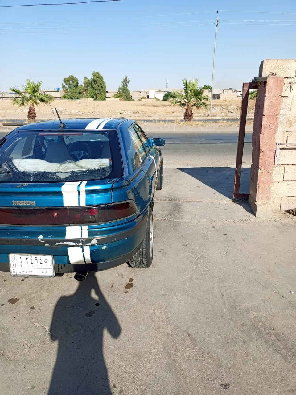 السلام عليكم هاي السياره للبيع مازدا موديل التسعينات ما بها اي شيء نقصها بس تبريد فقط السعر 27 ورقه وبيها مجال عن استفسار على هذا الرقم ‏‪***********‬‏
