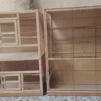 قفص مقسوم خانتين رتفاع 90سم  عرض 65 سم  نزال 46 سم سعر 60  ..............