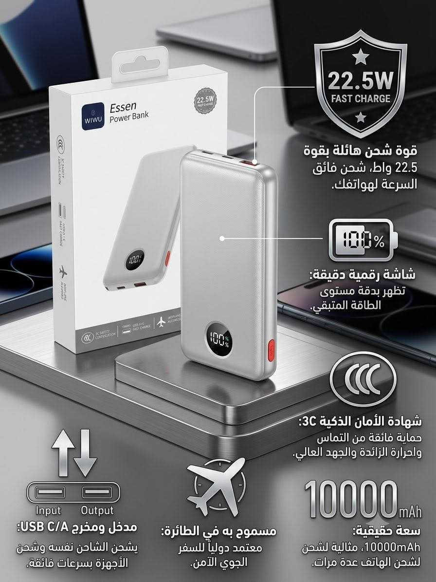 متوفر 
Power bank
بأسعار تنافسية🔥🔥🔥


**إذا كنت صاحب هذا الإعلان وتريد حذفه لأي سبب، رجاءا أرسل رسالة إلى الدعم الفني**