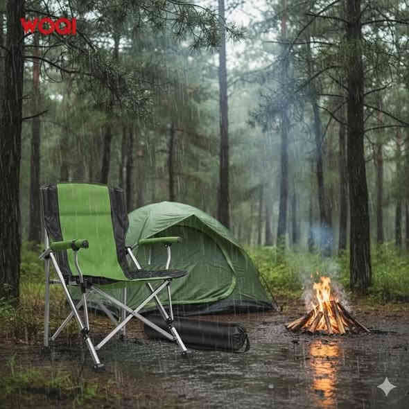 هذا ليس مجرد كرسي قابل للطي، بل هو بوابتك للاسترخاء الفوري بعد يوم طويل من المغامرة.
​متانة تُعتمد: مصنوع من إطار معدني صلب وقماش زيتي مقاوم للتآكل، يضمن لك الثبات والأمان على أي تضاريس، سواء كانت رمالاً أو صخوراً.
​راحة لا تُضاهى: صُمم ليحتضن ظهرك تماماً، مع ظهر مرتفع ومساند ذراعين مثالية، مما يجعلك تنسى تعب المشي بمجرد جلوسك. اجلس، واتكئ، واستمتع!
​رفيق كل مغامرة: بفضل تصميمه الذي يُطوى بسهولة في حقيبة حمل صغيرة، يمكنك رميه في صندوق السيارة والانطلاق. إنه خفيف، عملي، وجاهز للرحلة التالية في الغابة أو على ضفاف النهر.
​اللمسة الضرورية: لا داعي للقلق بشأن وضع مشروبك؛ حامل الأكواب المدمج يضمن أن تكون قهوتك الصباحية أو كوب الشاي الساخن بالقرب منك دائماً وأنت تستمتع بمنظر النار المشتعلة.

السعر. ٤٠ الف.
***********
