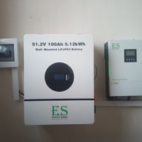 منظومة شمسية • 10أمبير نهاري • بطارية ليثيوم 5 كيلو