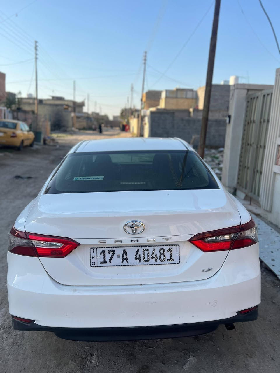 كامري موديل 23 رقم مثنى دولي معوقين وكاله فقط سياره بيه صبغ قماره وجماغات خلفي تكسي  دبي مراوس أو ابيع سياره حلوه وجاهزه مكان بغداد سبع البور وتوصل ع هذا رقم ***********
