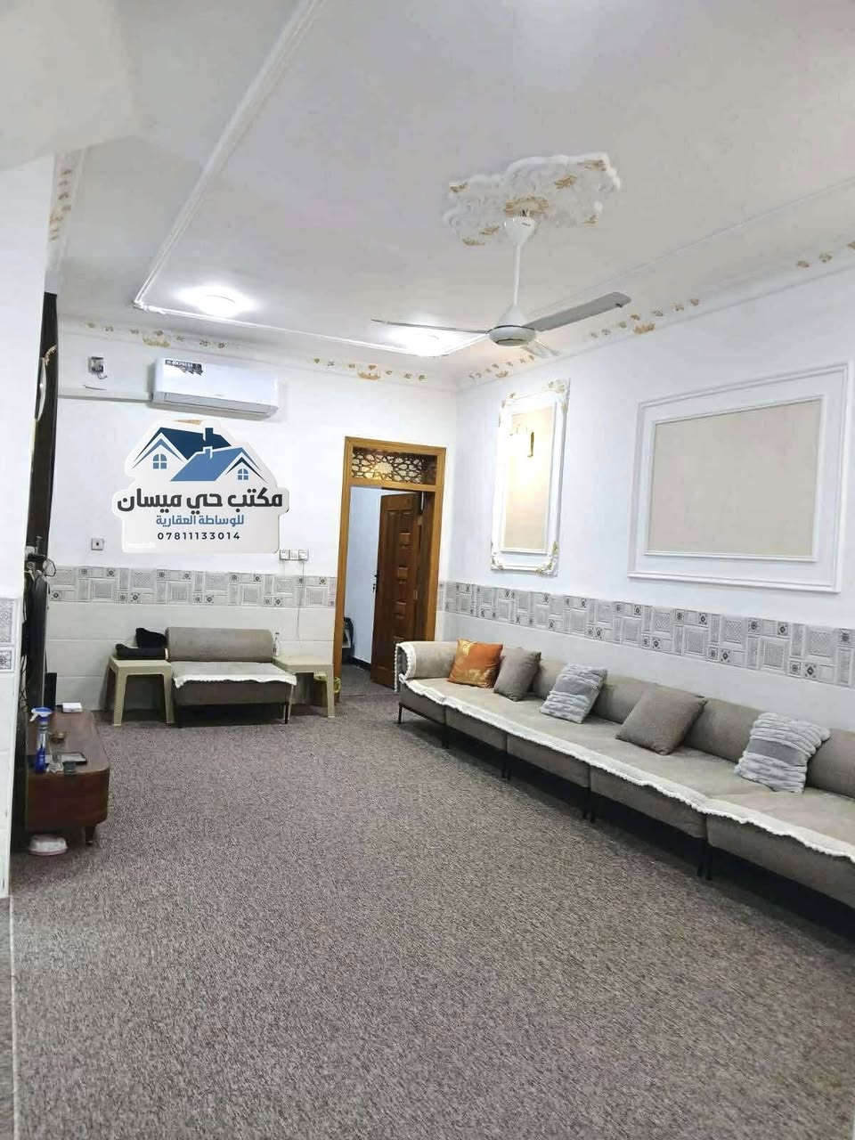 للبيع بيت 120 متر واجهة 6 متر طابقين صب كونكريت قطاع 23 حي ميسان يحتوي الطابق الاول على غرفة و صالة و مطبخ و استقبال و صحيات داخلية و خارجية و الطابق الثاني غرفتين و صالة و صحيات السعر 147 وبي مجال للاستفسار اتصل ***********
