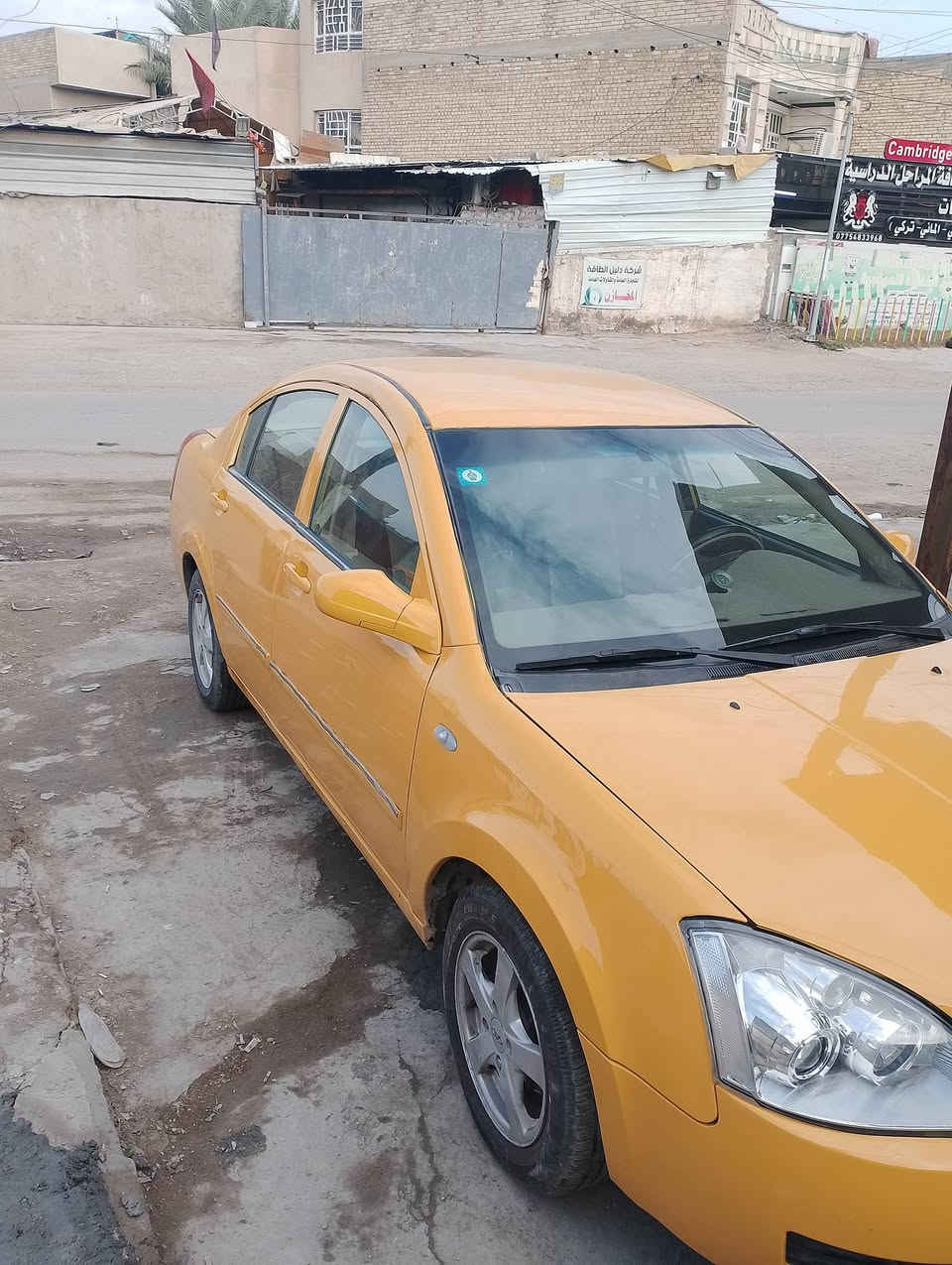 السلام عليكم
حلالي للبيع شيري اي فايف 2011 كير ومكينه ياباني كامري 2000 صدر عام جديد امامي خلفي لوحات انكليزي جديدة سنويه جديده ل 2030 هزه جديده مصفر هيئه وغرامات حساسات السيارة كامله زوج تايرات امامي جديد كهربائيات شغاله عامه السياره مصبوغه عام للجماليه فقط السعر $42$ وبيها مجال للشراي اي استفسار اتصال عل الرقم ***********  رجائا المو شراي لا يتعبني ولا يكسر بحلالي مكاني بغداد الحبيبيه قرب ملعب المدينه
