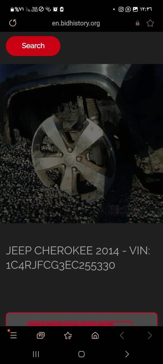 للبيع جيب شيروكي 2014 فول مواصفات
محرك 6 سلندر 
الضربة جامَلِغ عكس السايق (خفيفة ومصلحة أصولي)
تبديل بند
ماشيه: 142 ألف كم
المحرك، الكير، بحالة ممتاز
السعر 175 وبيها مجال
للأتصال /***********
مكان السياره /الناصريه مركز
