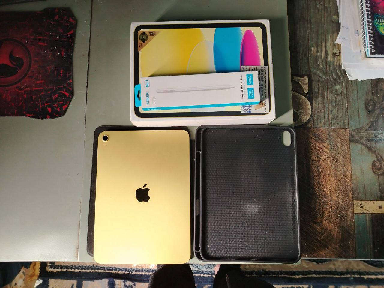 ايباد 11
السلام عليكم 
ايباد 11 (A16) للبيع 
ايباد نضيف مابي ولاشخطة  نسبة النضافة 99.9% 
 لون ذهبي 
البطارية 100  عدد دورات الشحن 52 
الملحقات
 الشاحنة الاصلية مالتة 
قلم انكر الاصلي يشبه قلم ابل طبق الاصل اخذتة 39الف 
و كفر دفتري كلش قوي و مطاط و بي وضعيات هواي افقي و عمودي 
استخدامي بي جان فقط دراسة سبب البيع محتاج فلوسة 
السعر 420 و بي مجال للشراي 
المكان نجف
الرقم ***********
